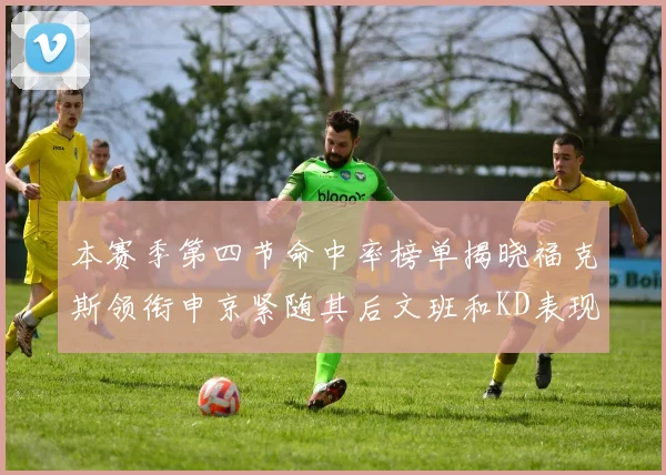 本赛季第四节命中率榜单揭晓福克斯领衔申京紧随其后文班和KD表现不俗