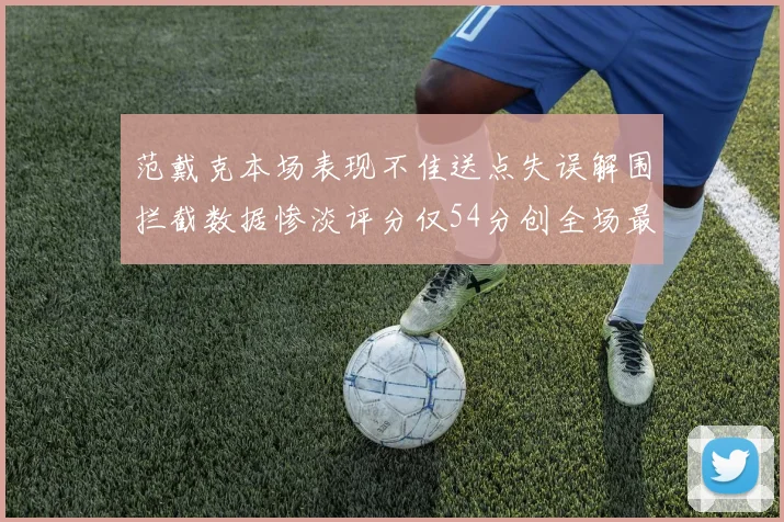 范戴克本场表现不佳送点失误解围拦截数据惨淡评分仅54分创全场最低纪录